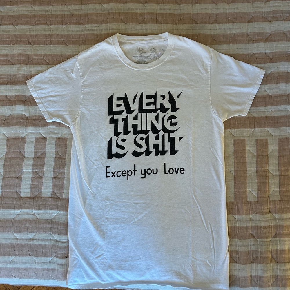 Original Stephen Powers screen-printed graphic t shirt